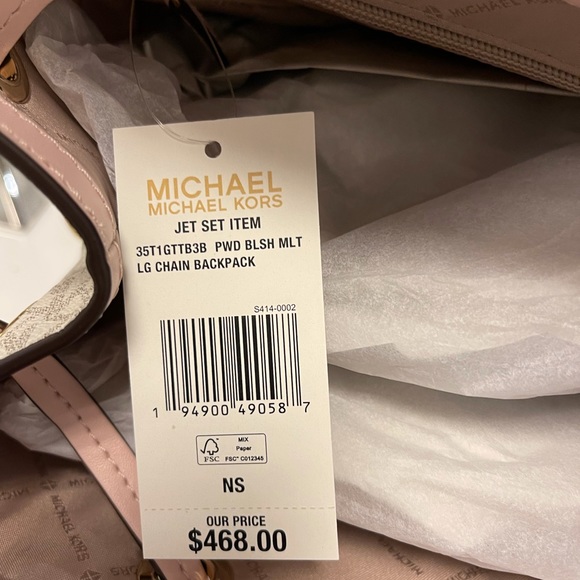 Michael Kors JSI Large Chain Backpack - Picture 7 of 9